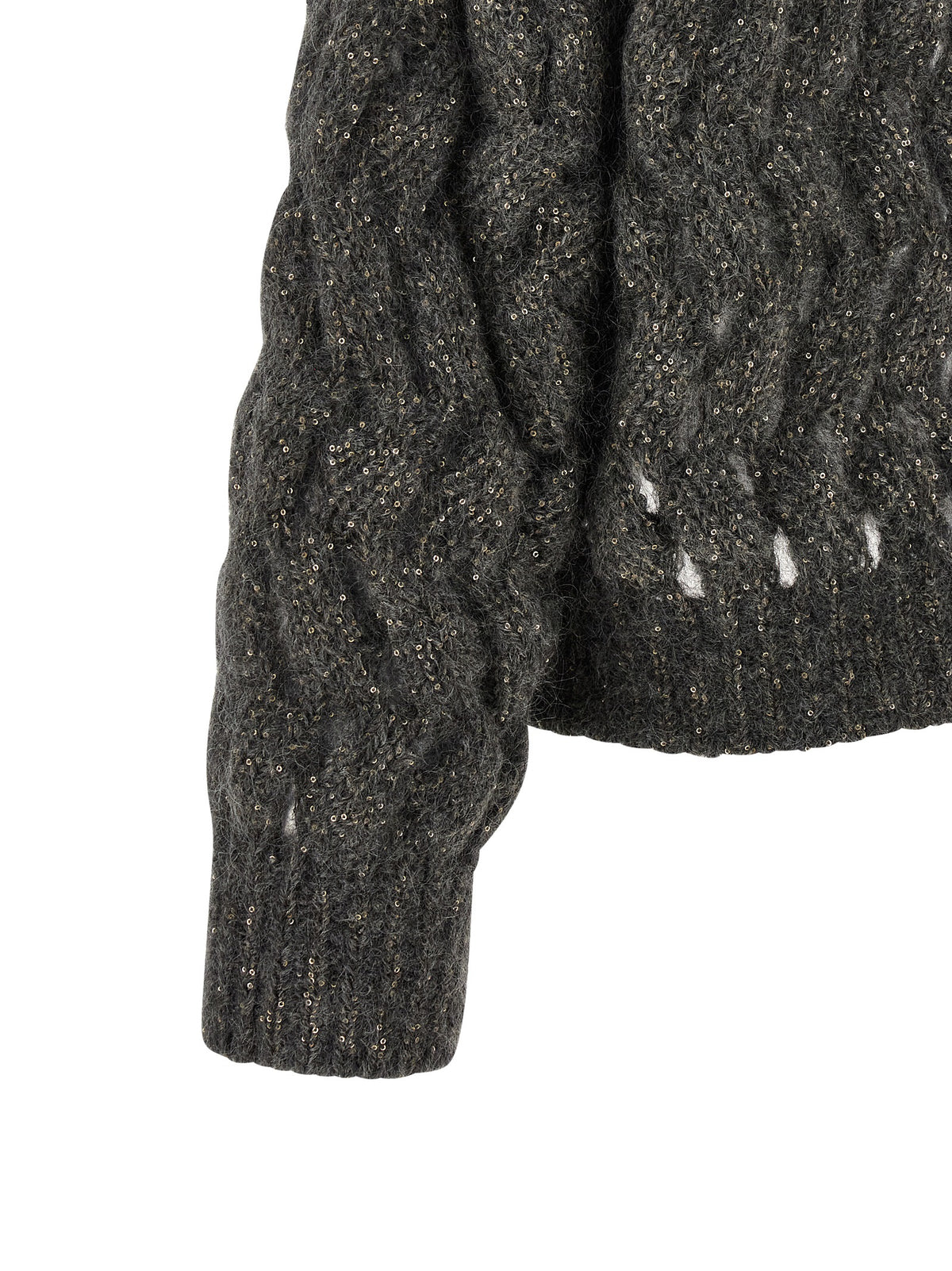 Brunello Cucinelli Gray Wool Cardigan