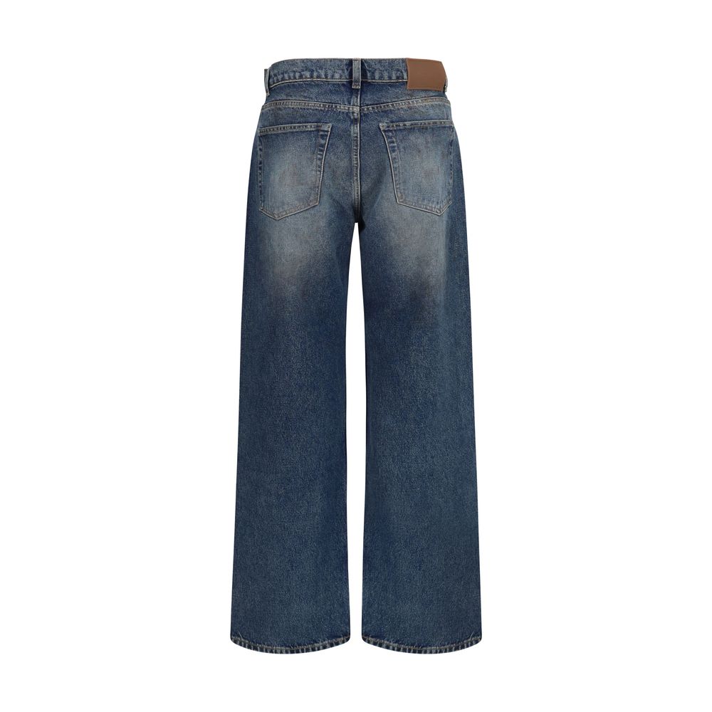 Our Legacy Blue Cotton Relaxed Fit Jeans - Timeless Luxury Denim