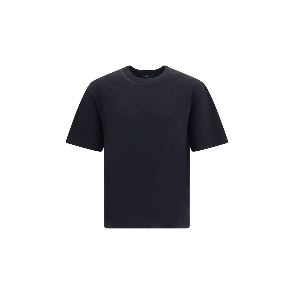 Herno Black Cotton T-Shirt - Timeless Luxury for Every Occasion