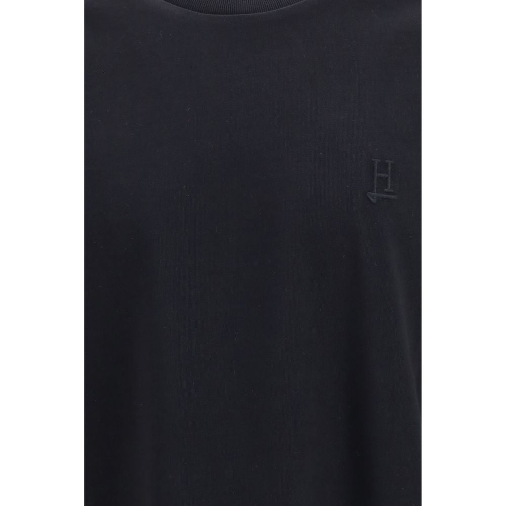 Herno Black Cotton T-Shirt - Timeless Elegance for All