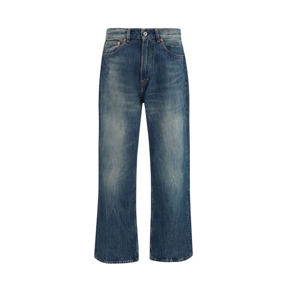 Our Legacy Blue Cotton Relaxed Fit Jeans - Timeless Luxury Denim