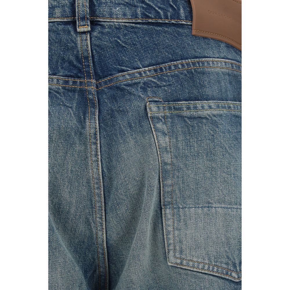 Our Legacy Blue Cotton Relaxed Fit Jeans - Timeless Luxury Denim
