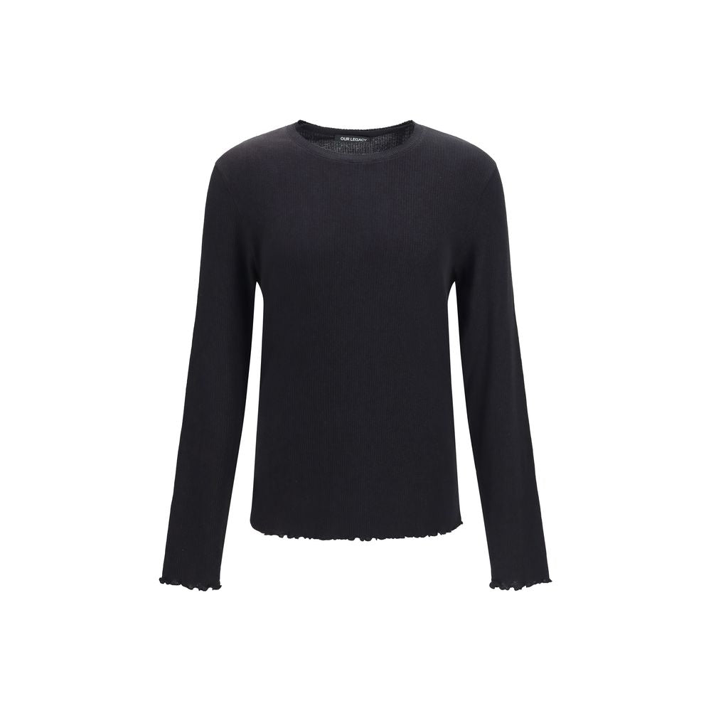 Our Legacy Black Cotton Sweatshirt - Timeless Luxury Layer