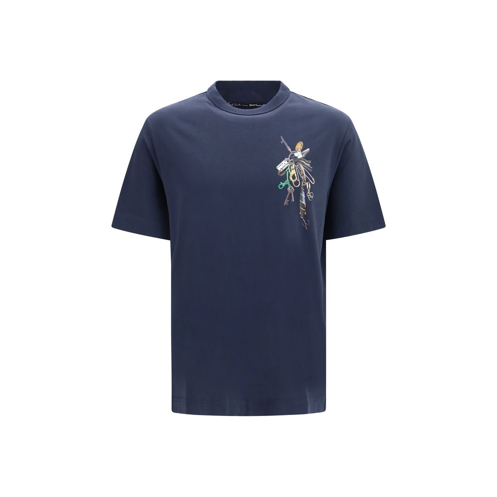 Barbour Blue Cotton T-Shirt - Timeless Elegance for All