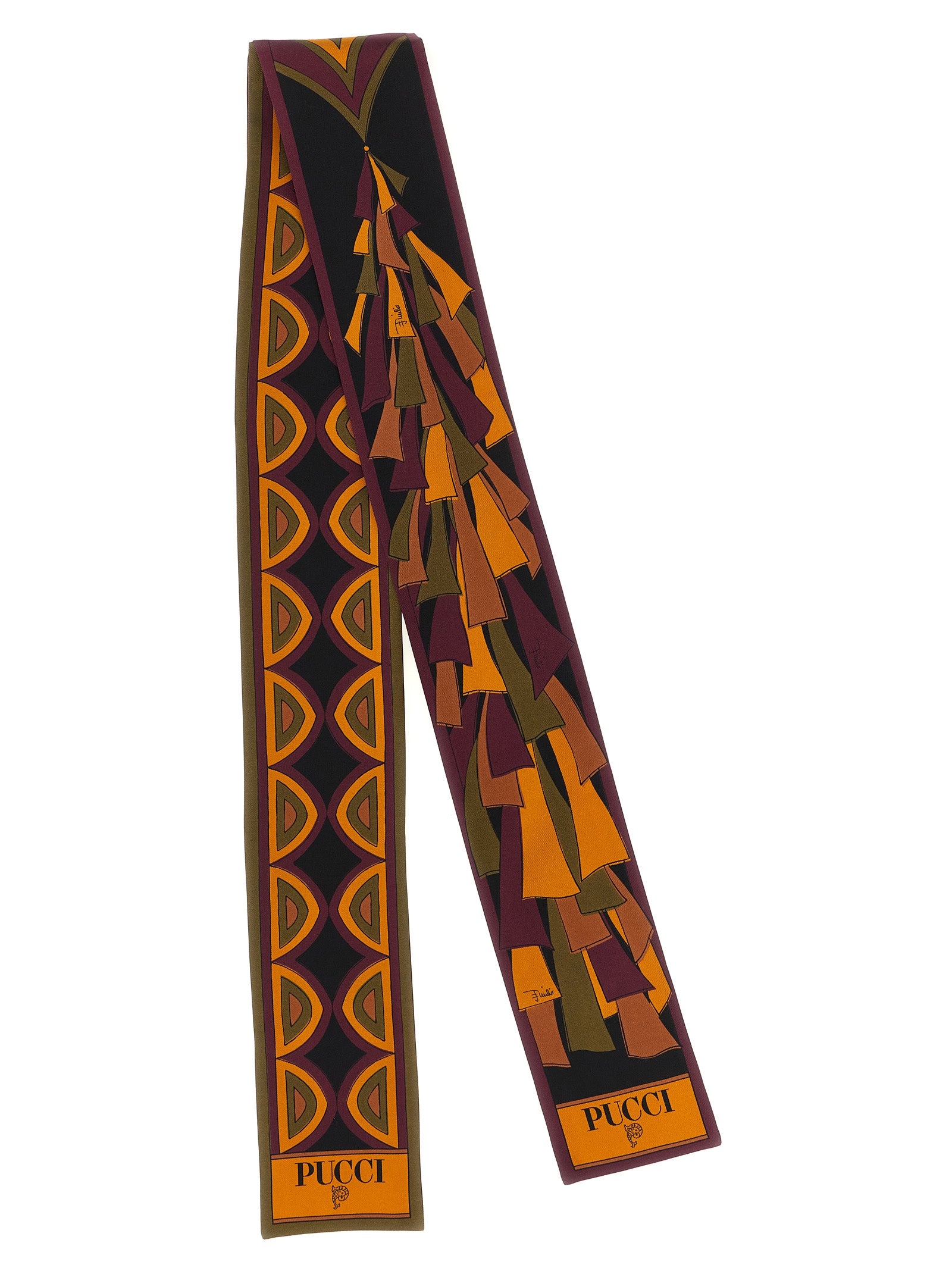 Emilio Pucci Multicolor Silk Scarf - Timeless Elegance Redefined