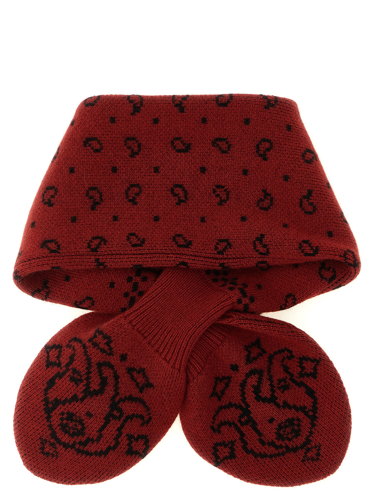 Guest in Residence Red Wool Foulard - Elevate Your Style