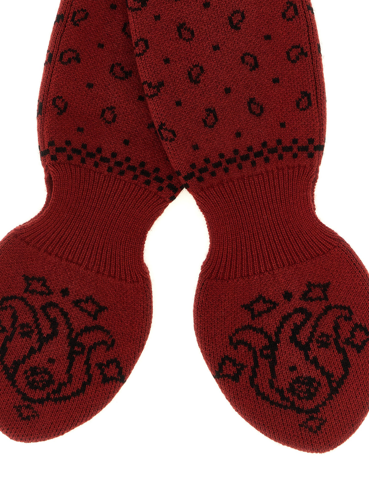 Guest in Residence Red Wool Foulard - Exquisite Luxury Scarf