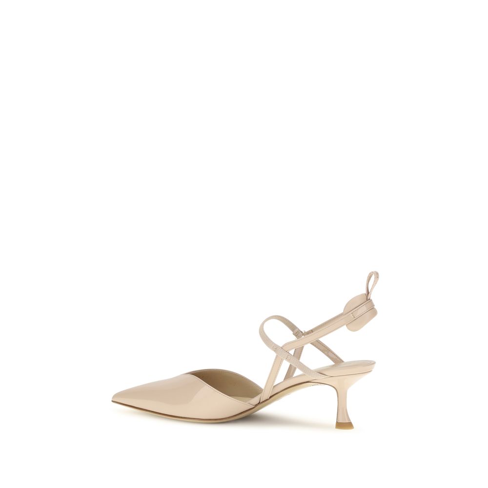 Fendi Beige Calf Leather Pumps - Exquisite Luxury Footwear