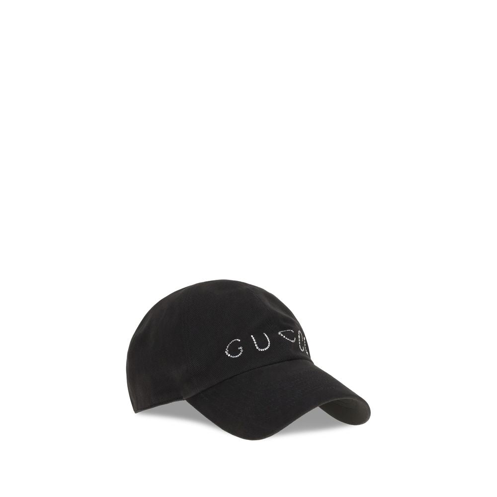 Gucci Rhinestone Logo Baseball Cap - Timeless Luxury Accessory