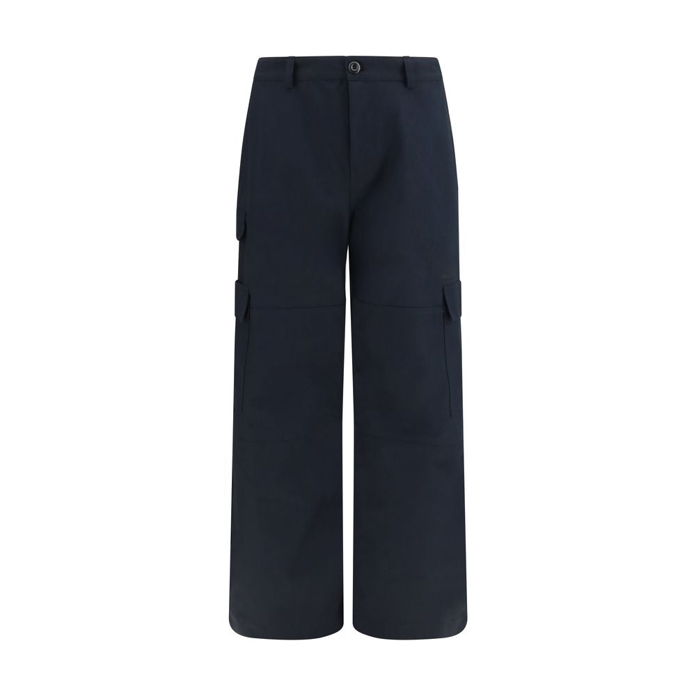 Balenciaga Black Cotton Cargo Pants - Timeless Luxury Redefined