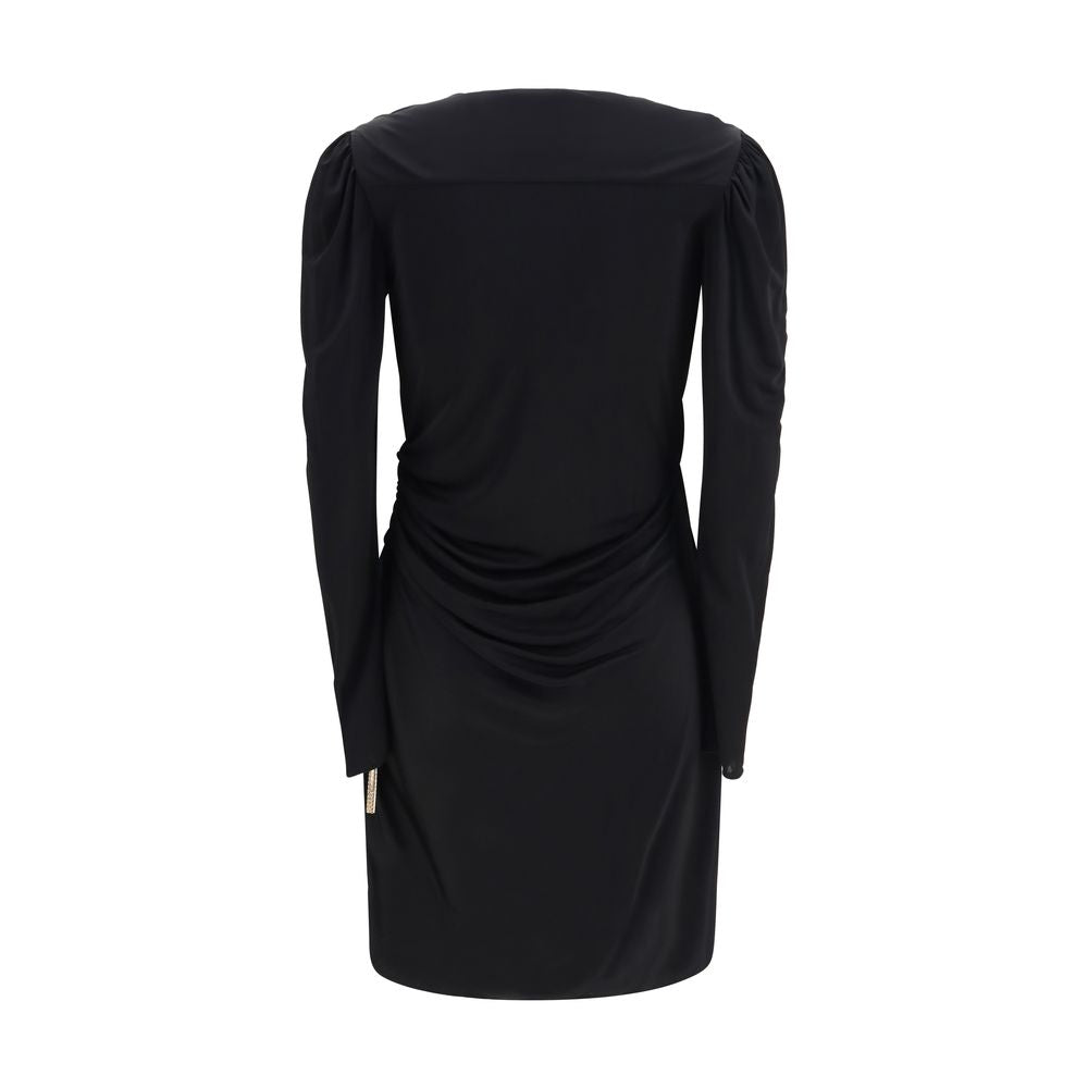 Balmain Black Viscose Mini Dress - Timeless Elegance Redefined