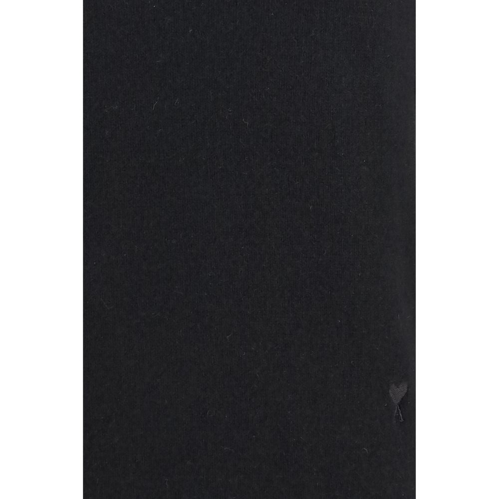 Ami Paris Black Wool Oves Aries Sweatshirt - Elevate Your Wardrobe