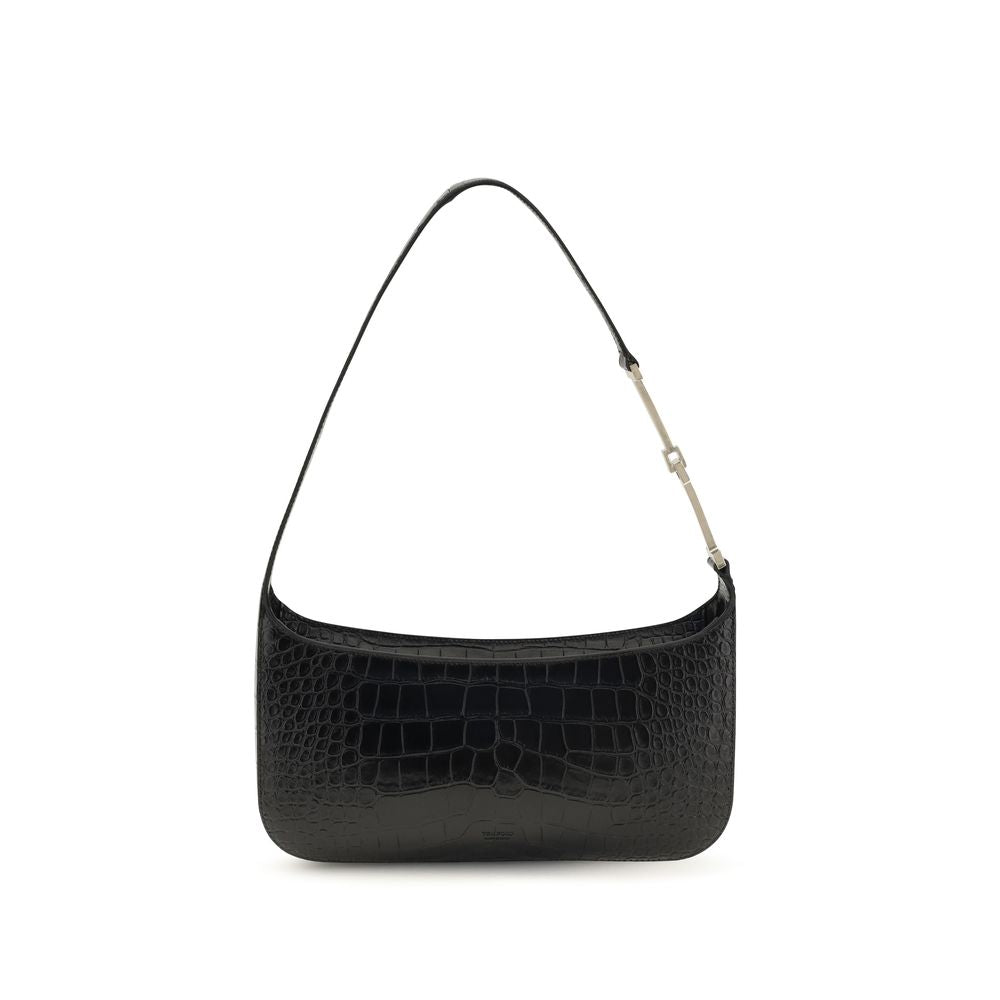 Tom Ford Crocodile-Print Shoulder Bag - Luxurious Calf Leather