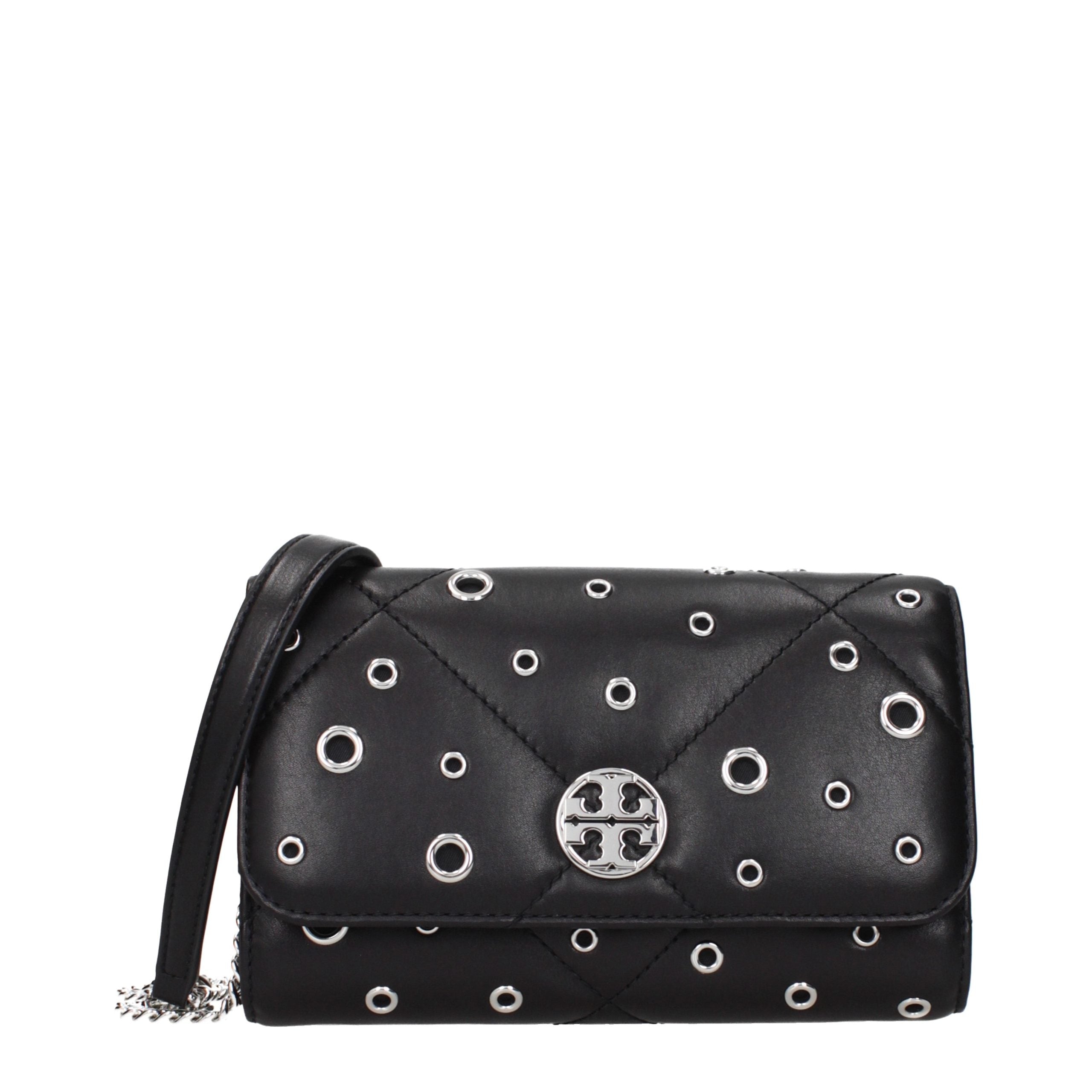 Tory Burch Black Leather Clutch Bag - Timeless Luxury Redefined
