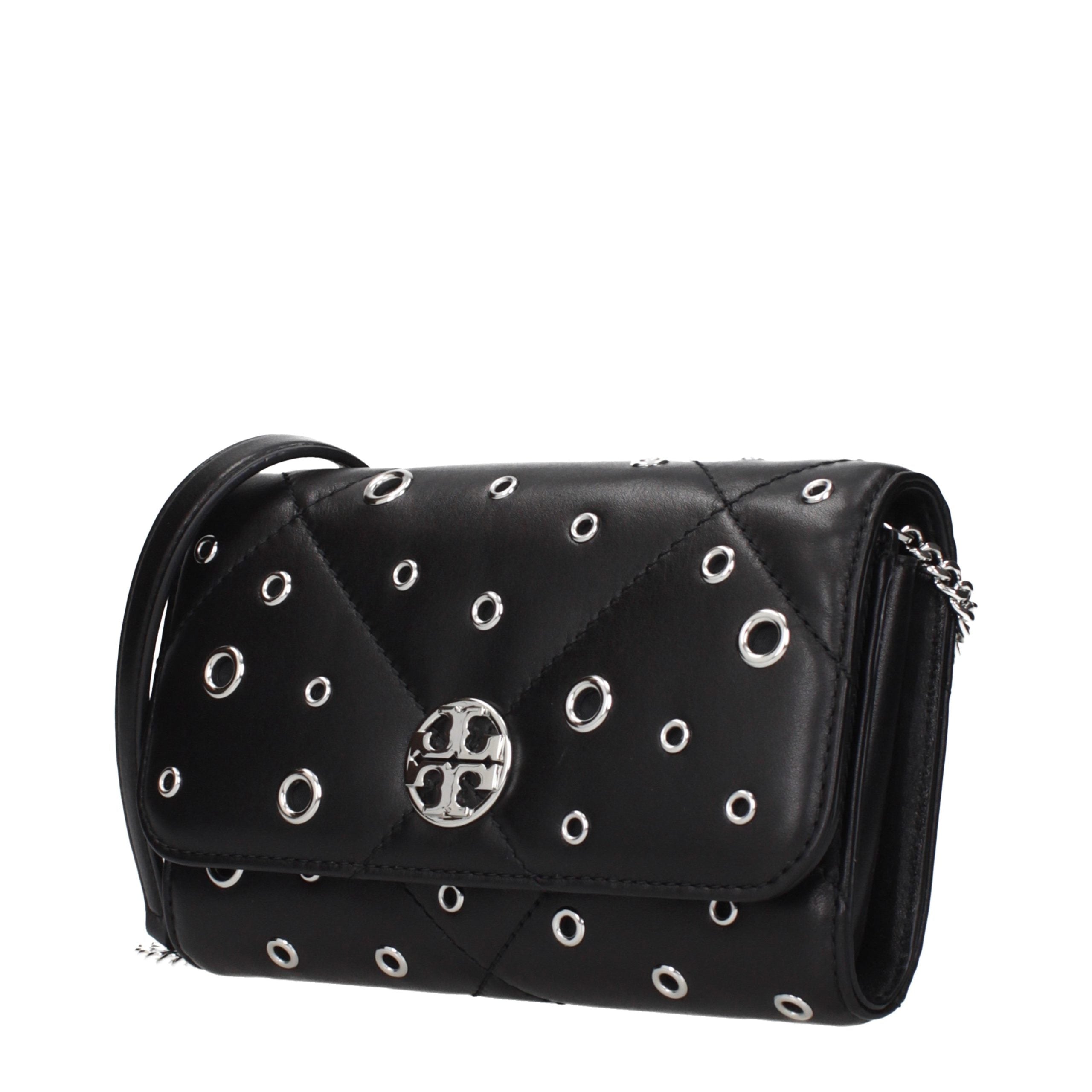 Tory Burch Black Leather Clutch Bag - Timeless Luxury Accessory
