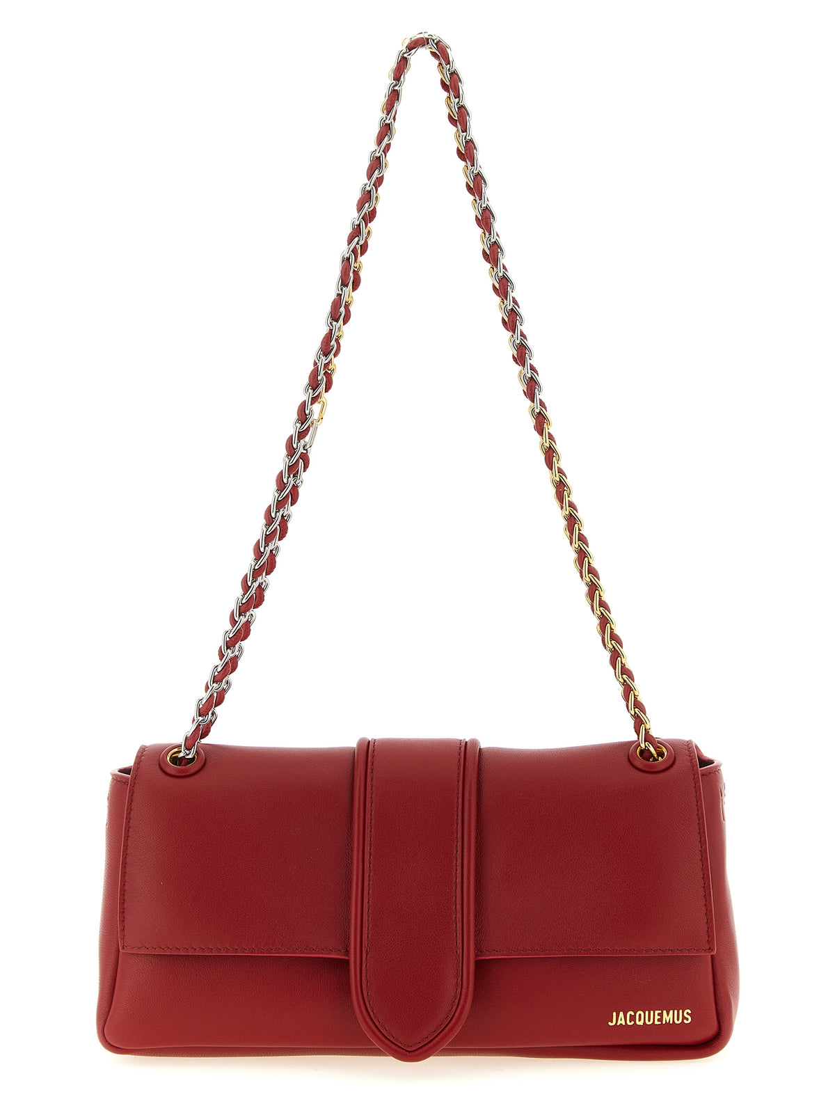 Jacquemus Le Bambino Chaîne Red Lamb Leather Shoulder Bag
