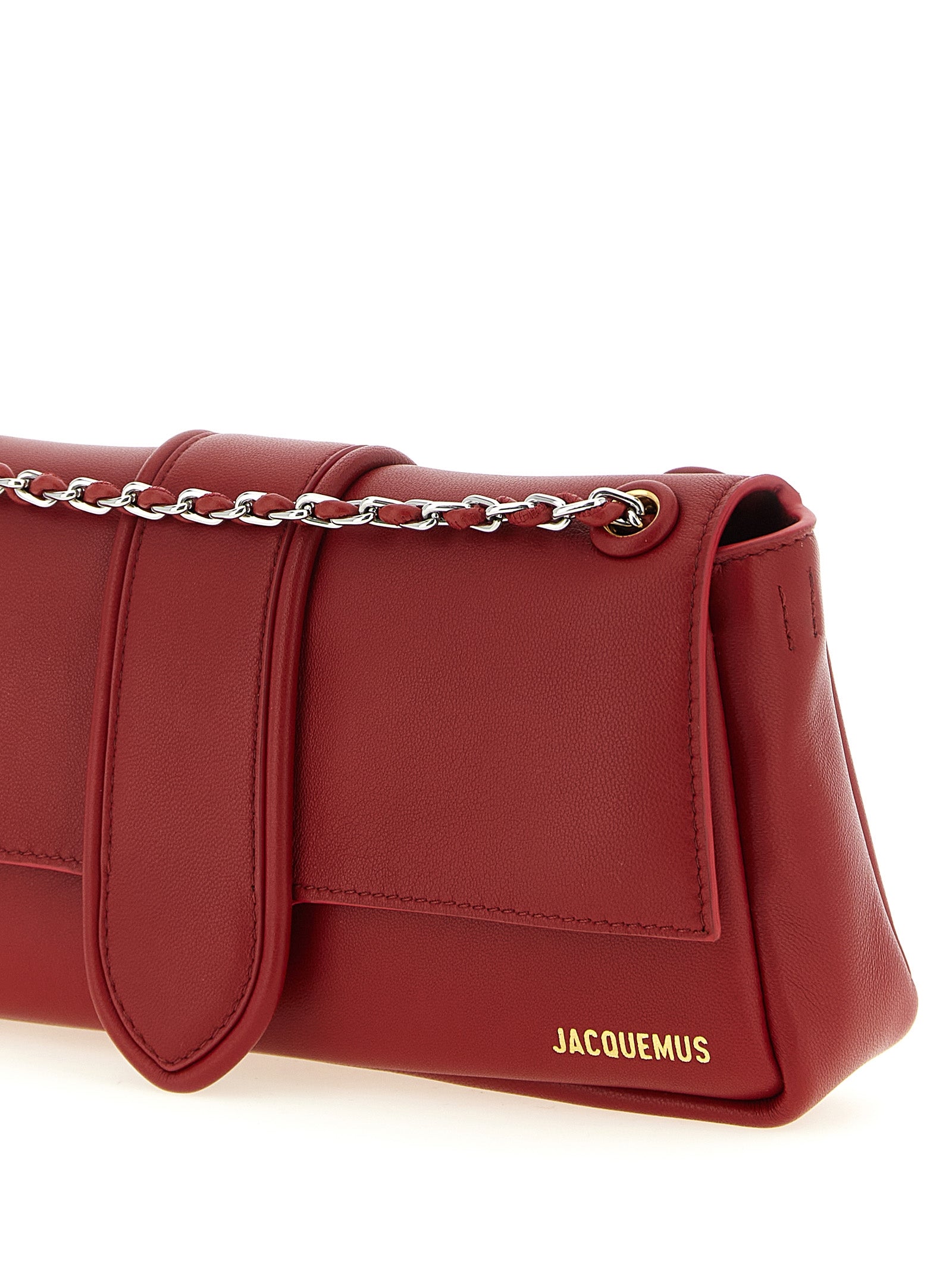 Jacquemus Le Bambino Chaîne Red Lamb Leather Shoulder Bag