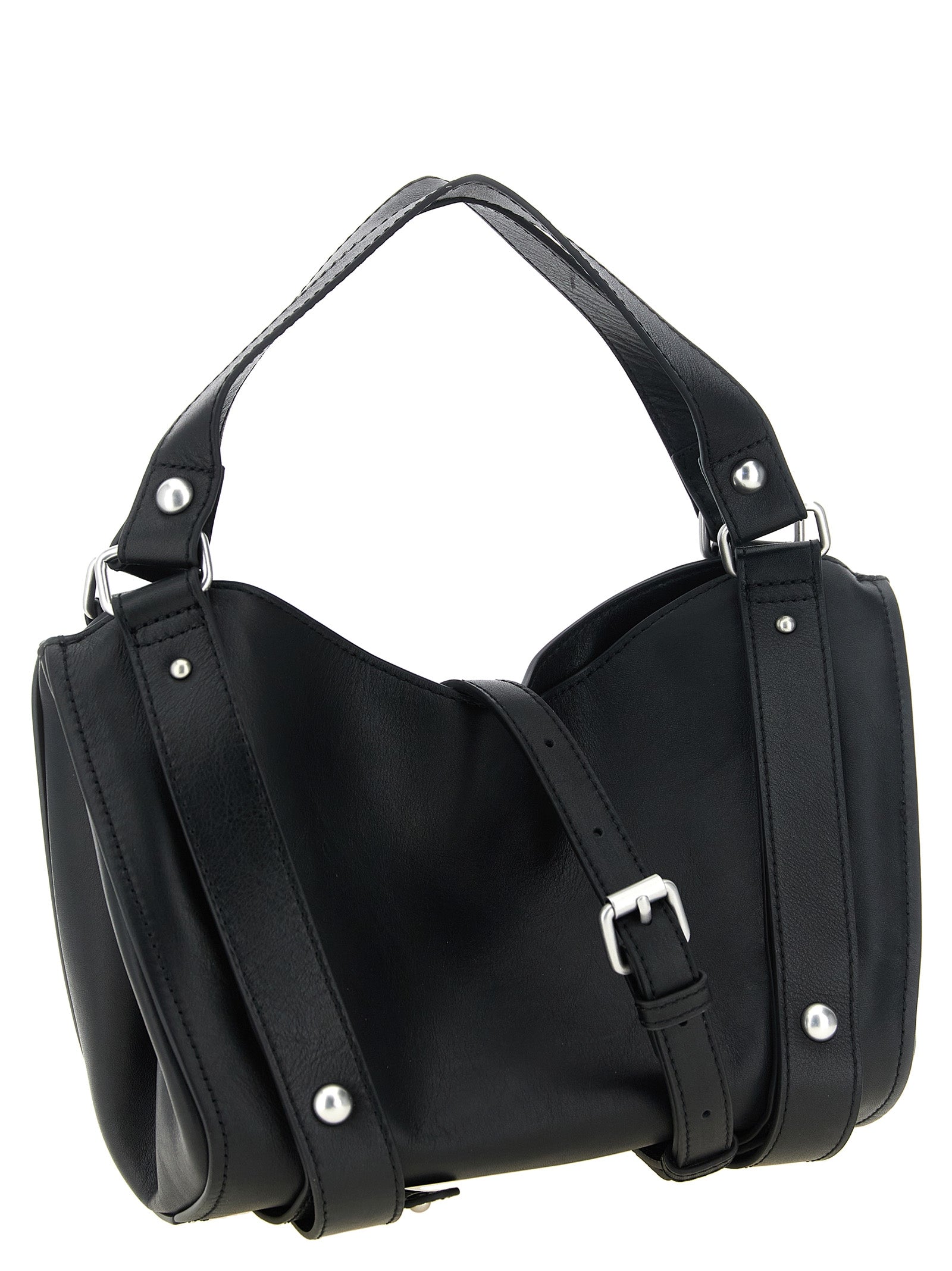 Diesel D-One Handbag - Unstructured Elegance in Black Cowhide