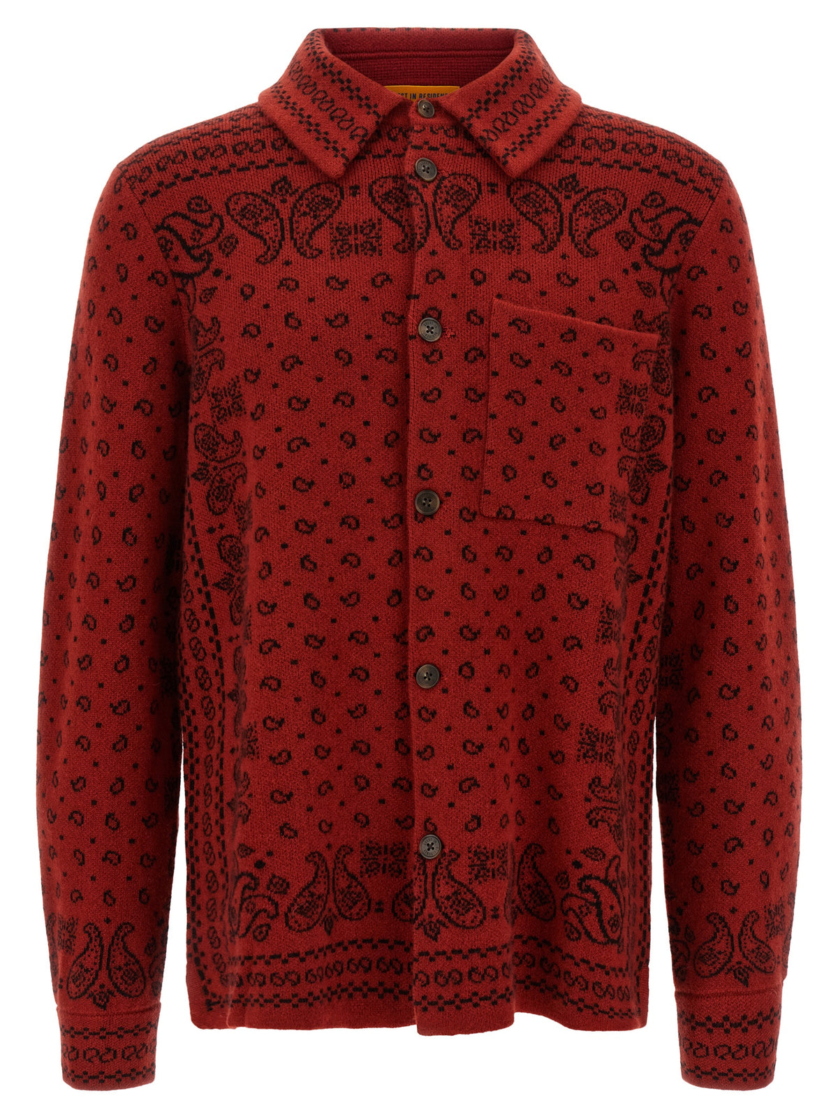 Guest in Residence Red Cashmere Blouse - Luxurious Overshirt