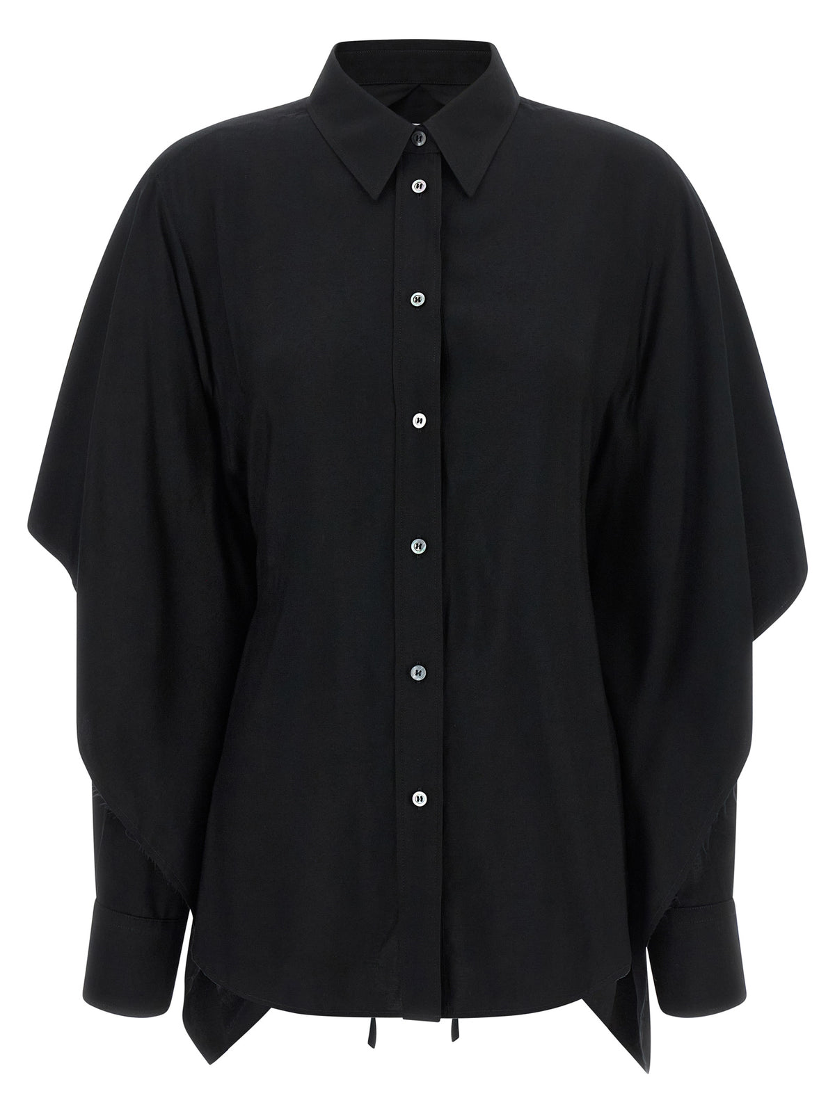 Maison Margiela Black Viscose Blouse - Redefine Classic Elegance