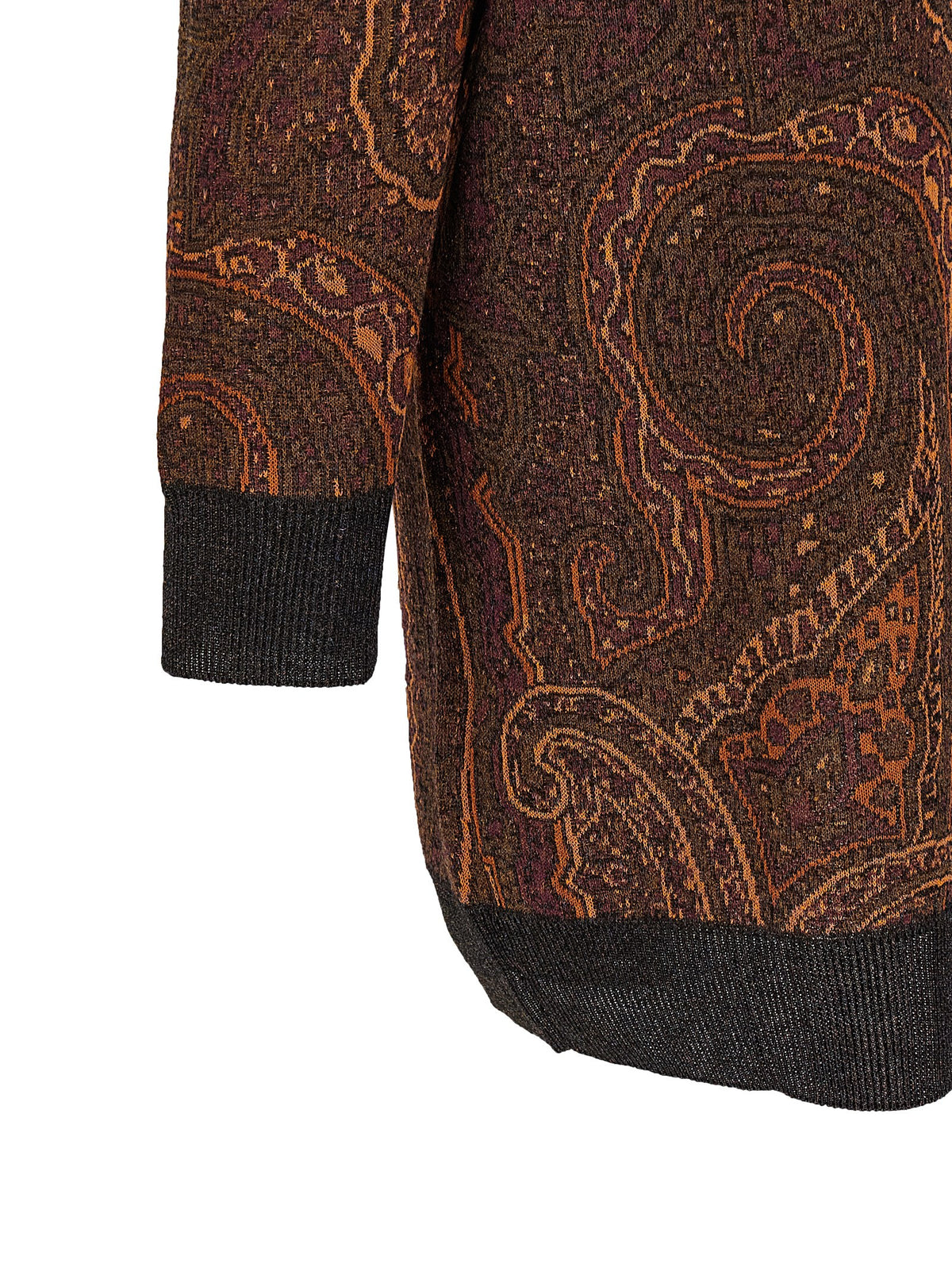 Etro Brown Viscose Cardigan - Exquisite Luxury Knitwear