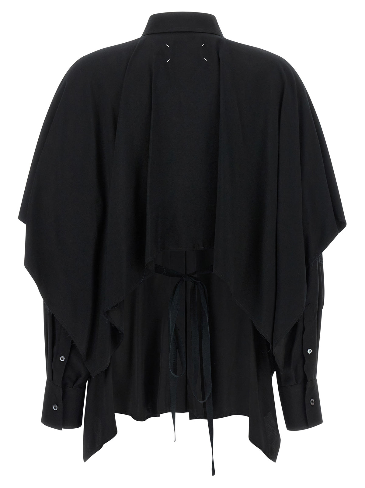 Maison Margiela Black Viscose Blouse - Timeless Luxury Redefined