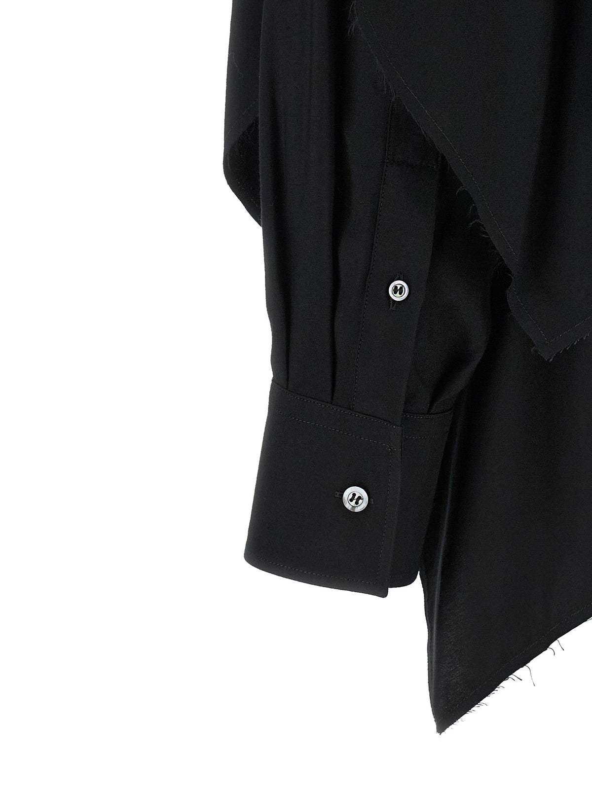 Maison Margiela Black Viscose Blouse - Redefine Classic Elegance