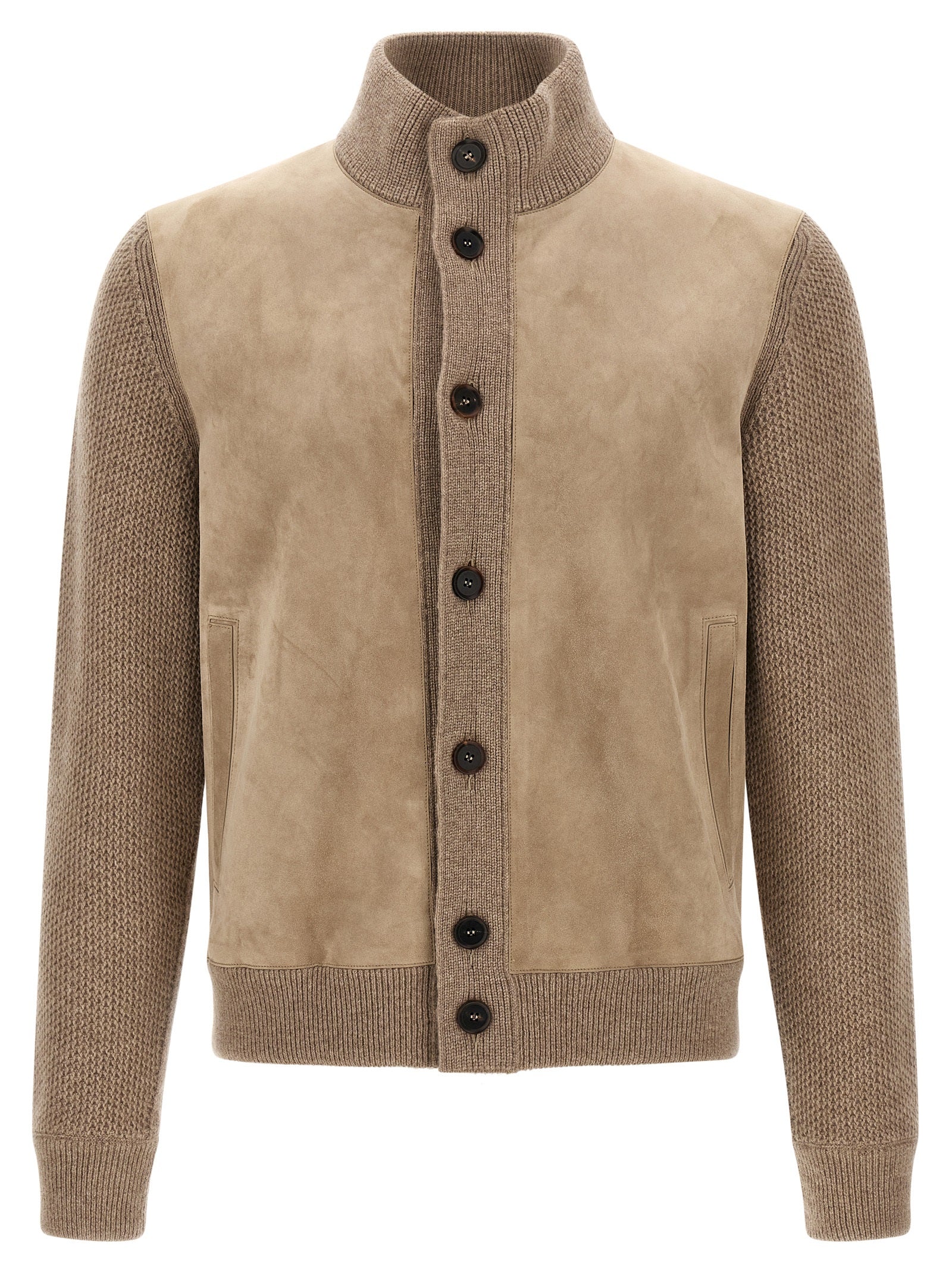 ZEGNA Beige Cashmere Cardigan - Timeless Luxury for the Discerning