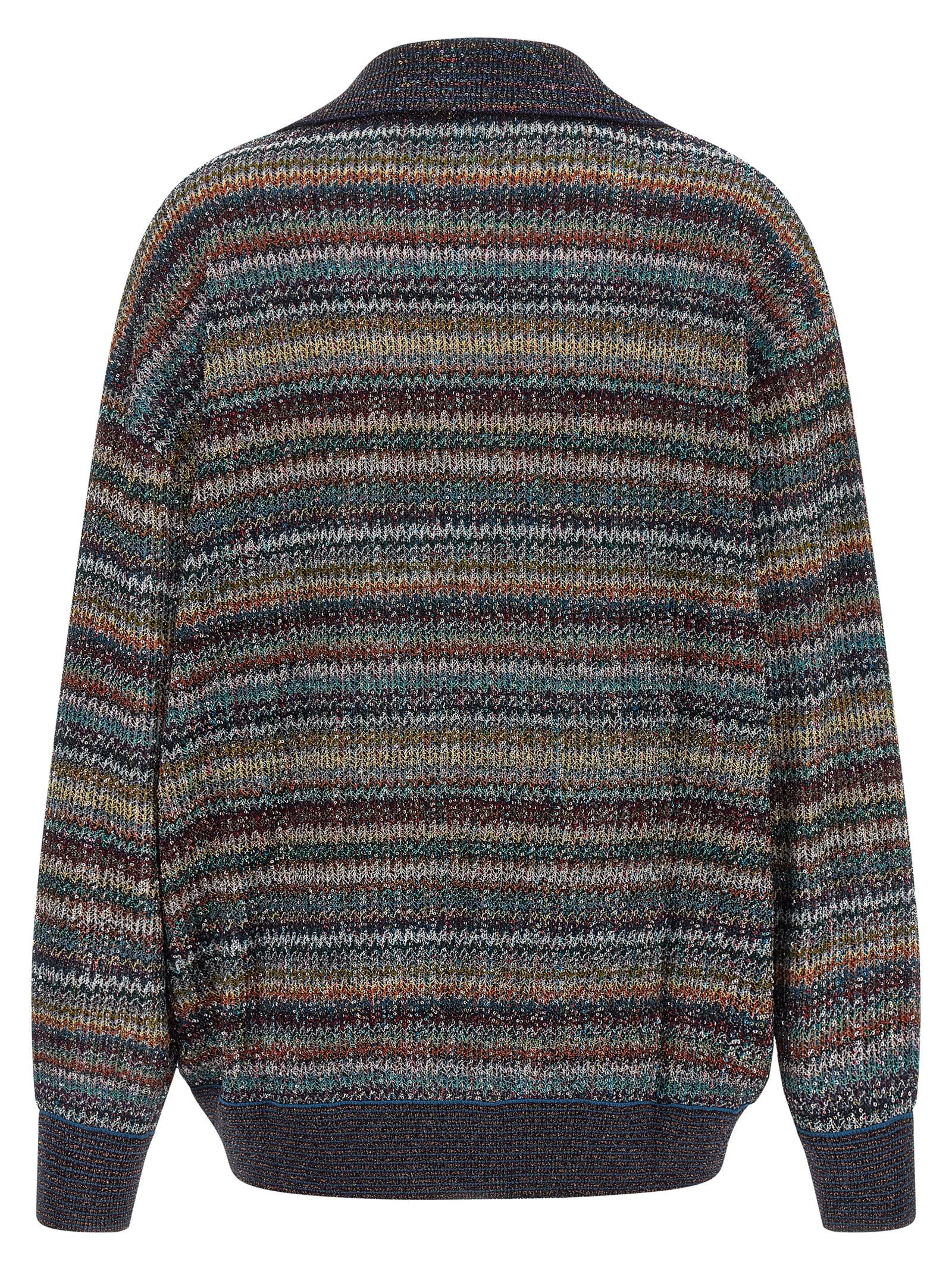 Missoni Multicolor Viscose Polo Shirt - Elevate Your Knitwear