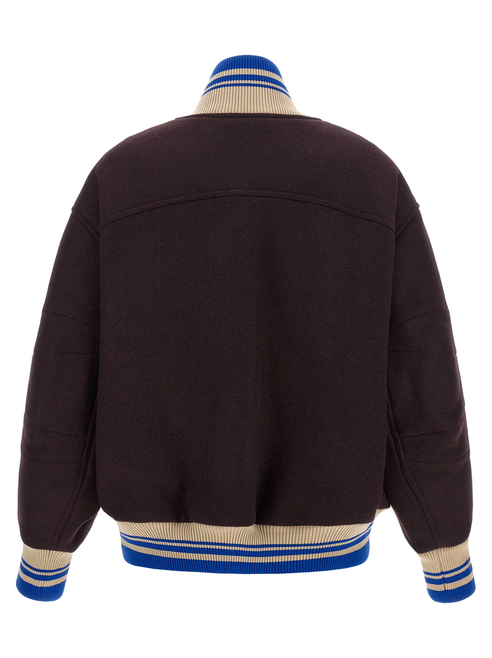 Dries Van Noten Purple Wool Bomber Jacket - Timeless Luxury Outerwear
