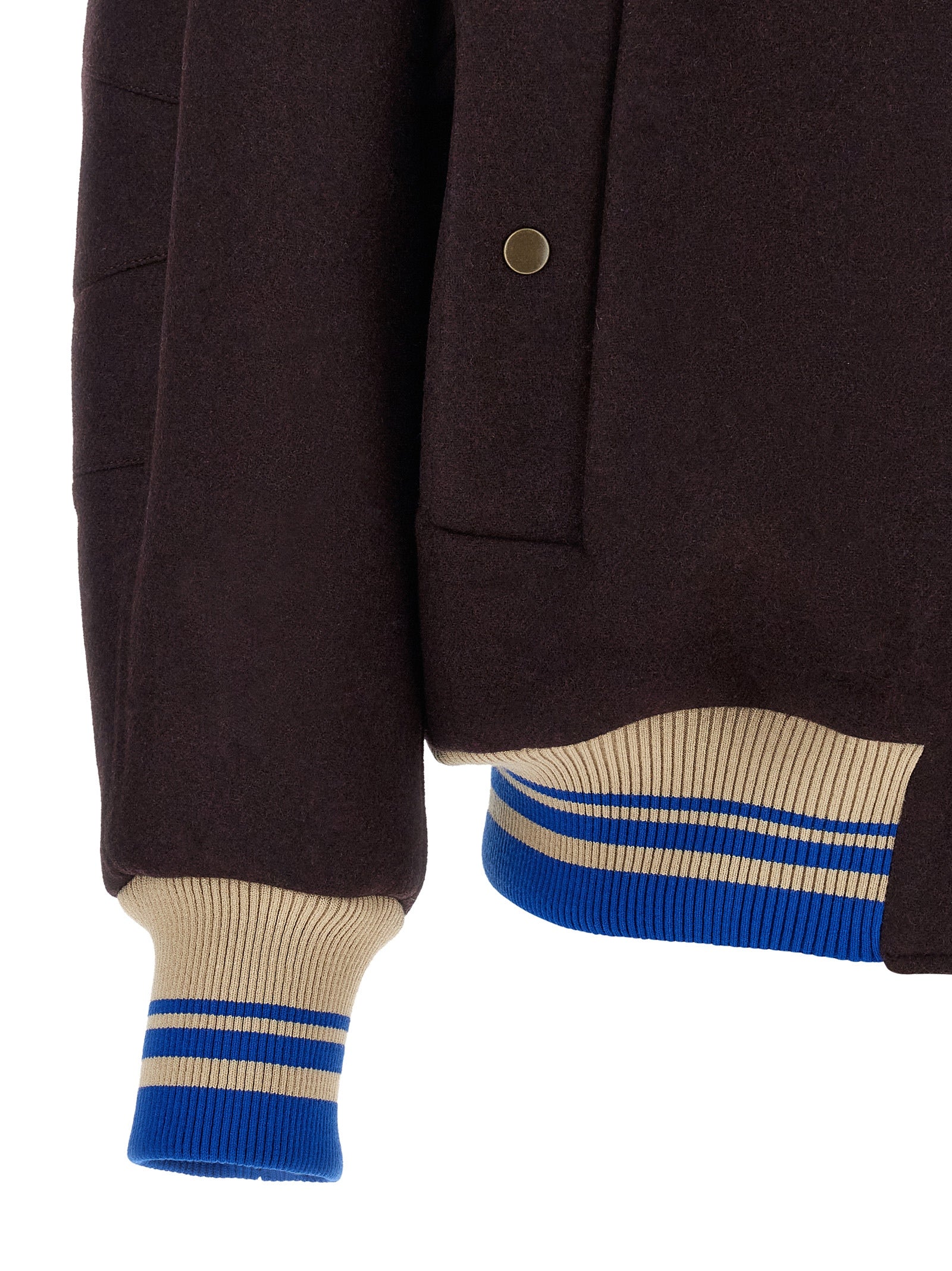 Dries Van Noten Purple Wool Bomber - Elevated Luxury Outerwear