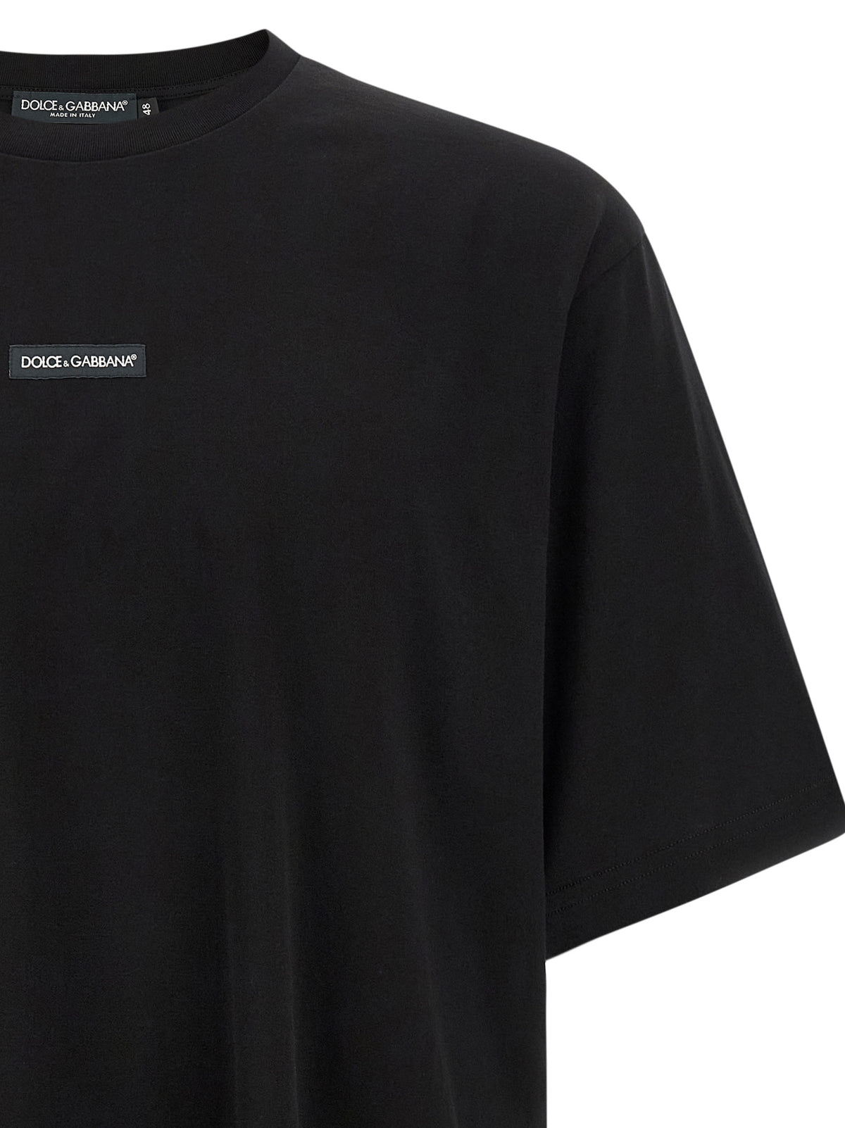 Dolce & Gabbana Black Cotton T-Shirt - Essential Luxury Redefined