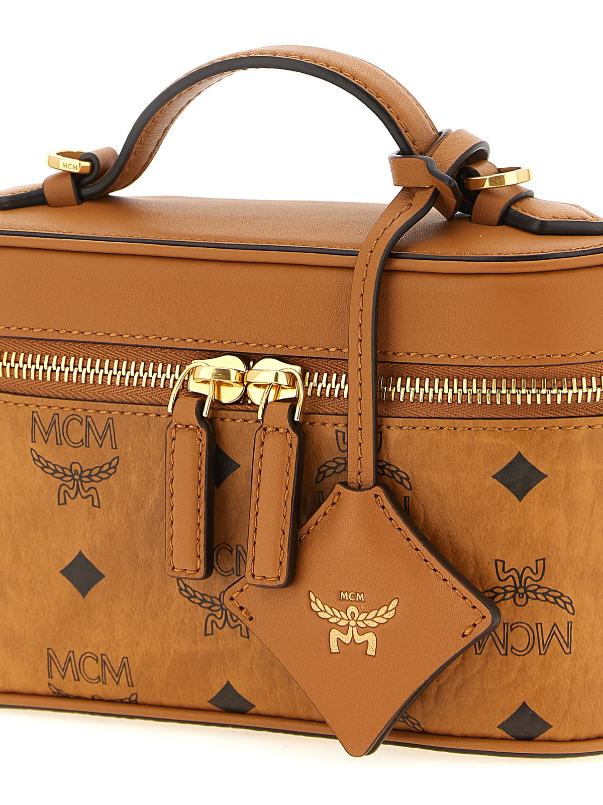 MCM Aren Vanity Case Handbag - Timeless Luxury in Brown