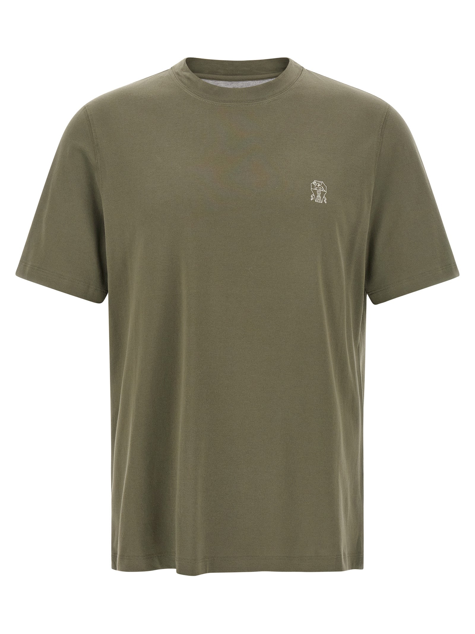 Brunello Cucinelli Bicolor Cotton T-Shirt