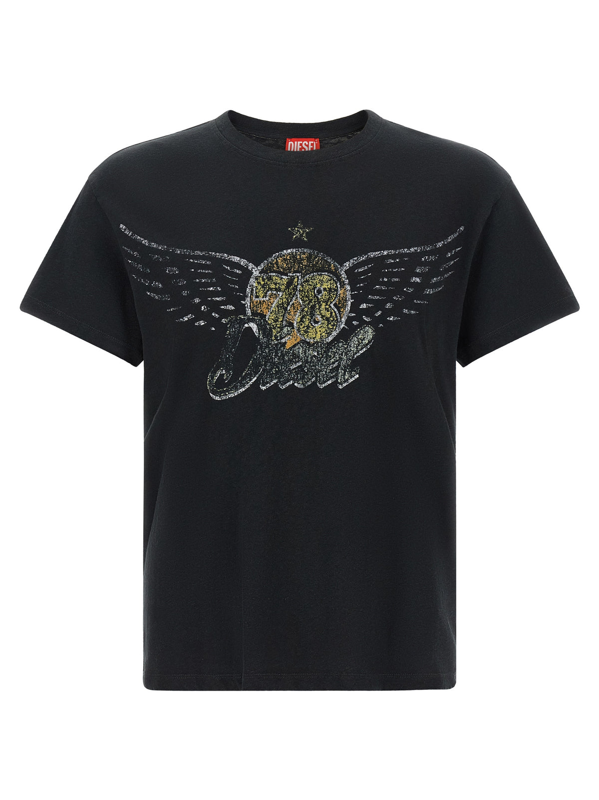 Diesel Black Cotton T-Shirt - Urban Elegance for Discerning Styles