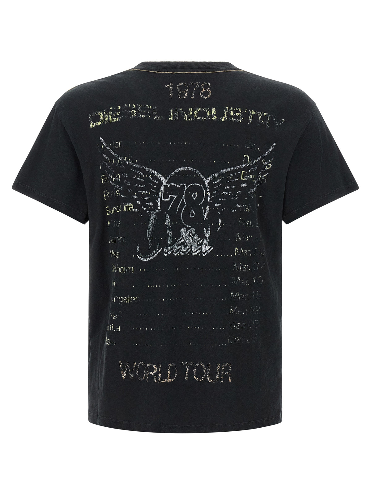 Diesel Black Cotton T-Shirt - Elevate Your Urban Elegance