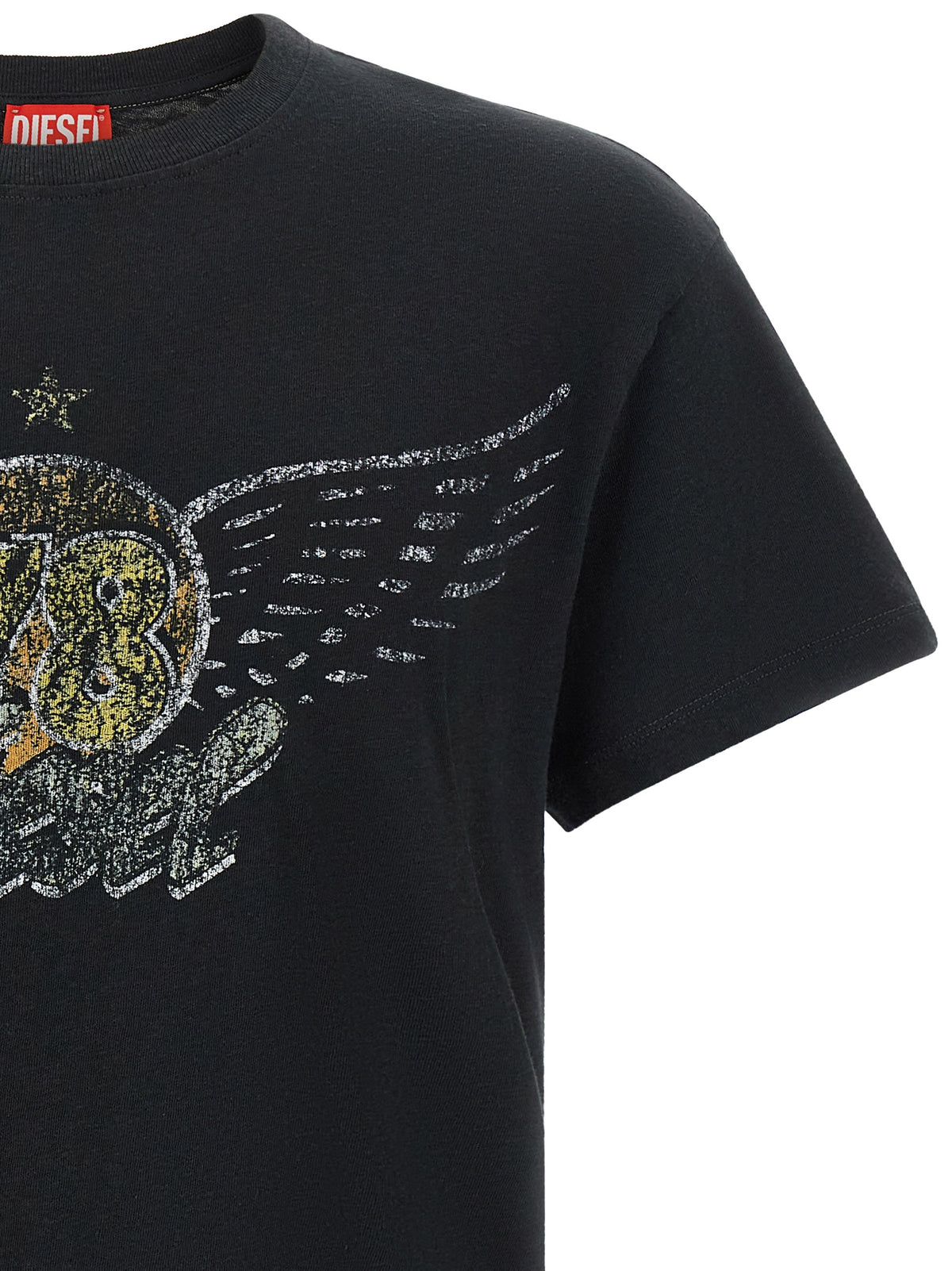 Diesel Black Cotton T-Shirt - Timeless Urban Elegance