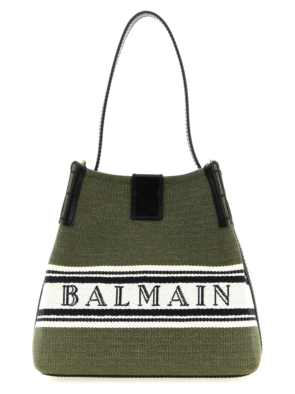 Balmain Bicolor Cotton Handbag