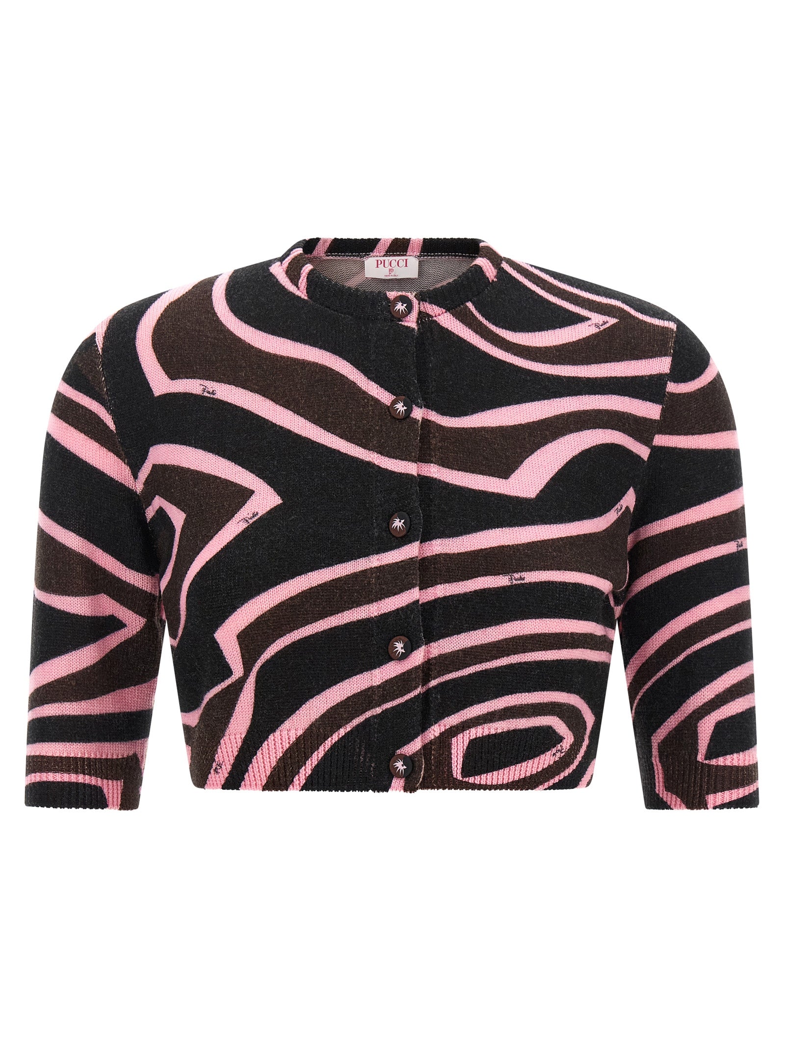 Emilio Pucci Multicolor Wool Cardigan