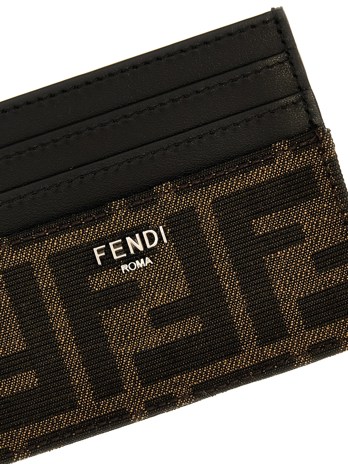 Fendi Brown Calfskin Cardholder - Timeless Luxury Accessory