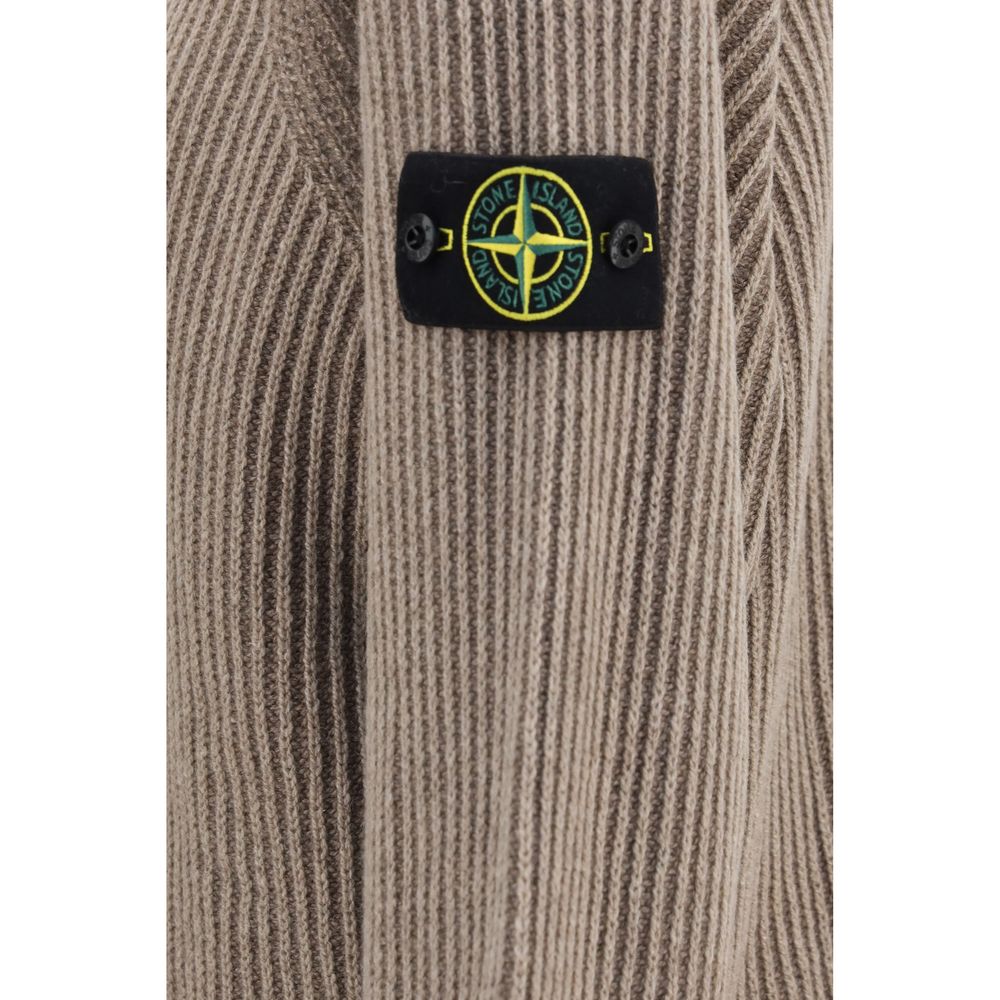 Stone Island Beige Cashmere Sweatshirt - Luxury Streetwear Elegance