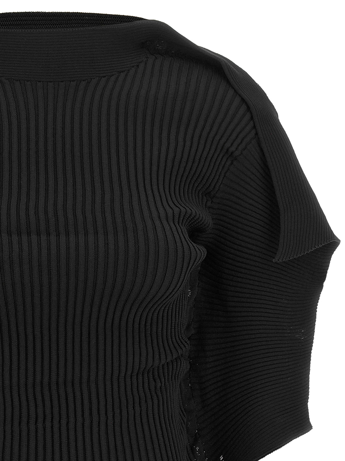 Issey Miyake Architectural Black Blouse - Luxury Fashion Statement