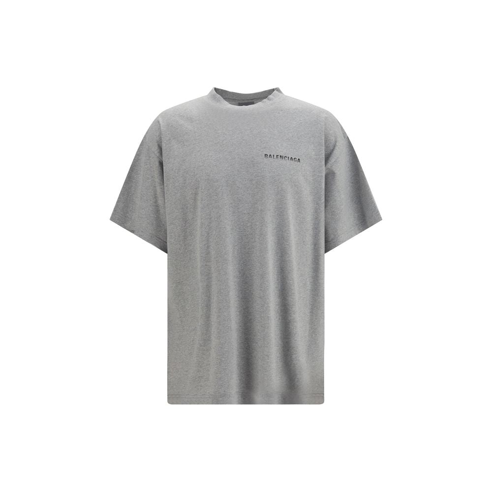 Balenciaga Gray Cotton T-Shirt
