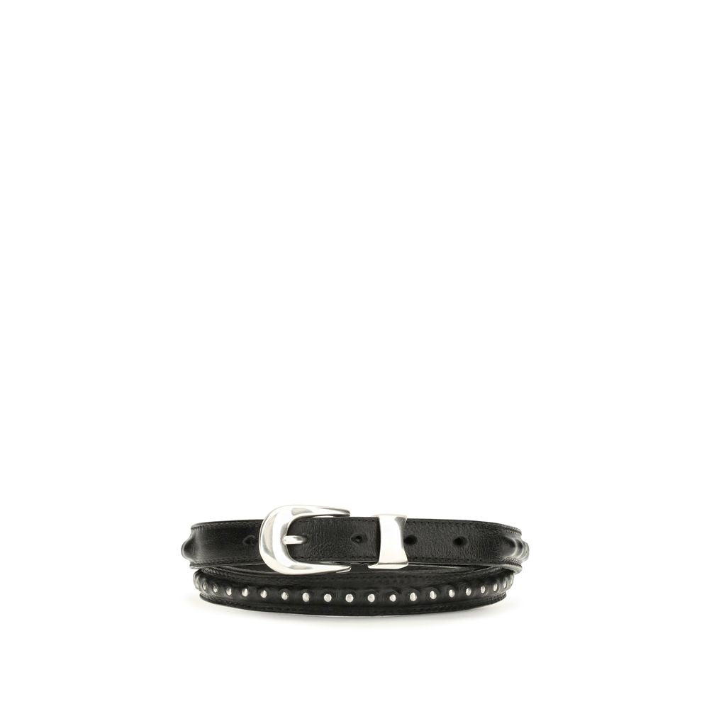 Our Legacy Black Calf Leather Bos Taurus Regular Belt