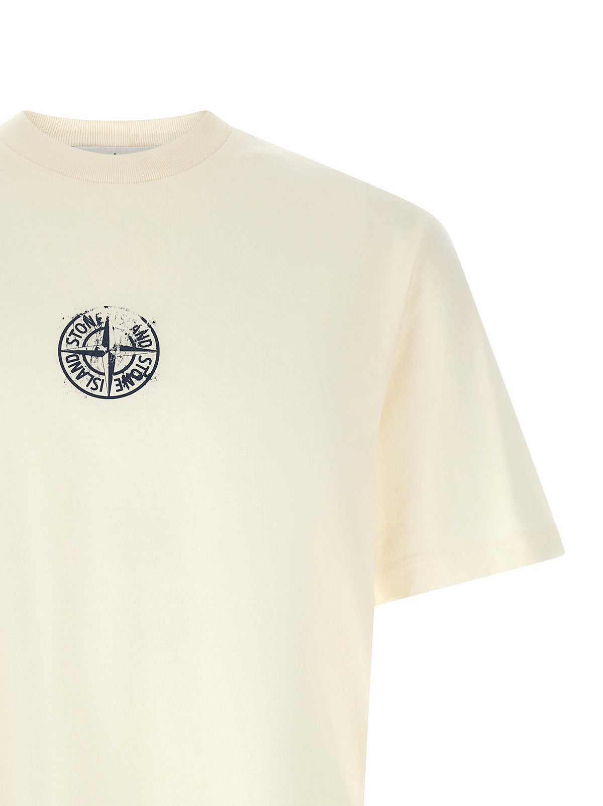 Stone Island Blue Cotton T-Shirt - Timeless Luxury Essentials