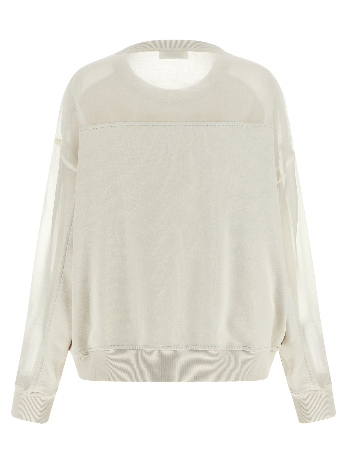 Brunello Cucinelli White Cotton Sweatshirt - Timeless Luxury Elegance
