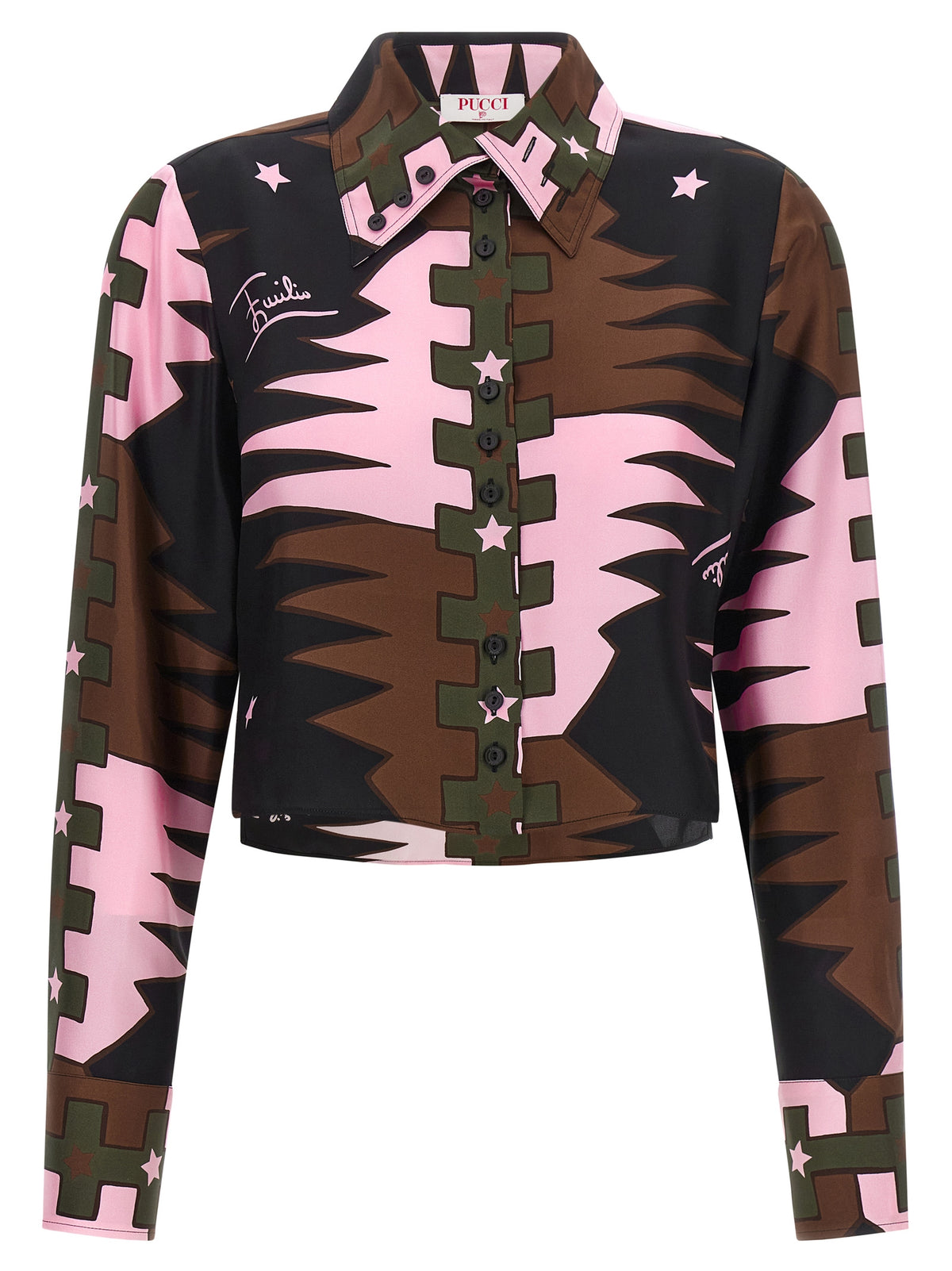 Emilio Pucci Multicolor Silk Blouse - Exquisite Haute Couture