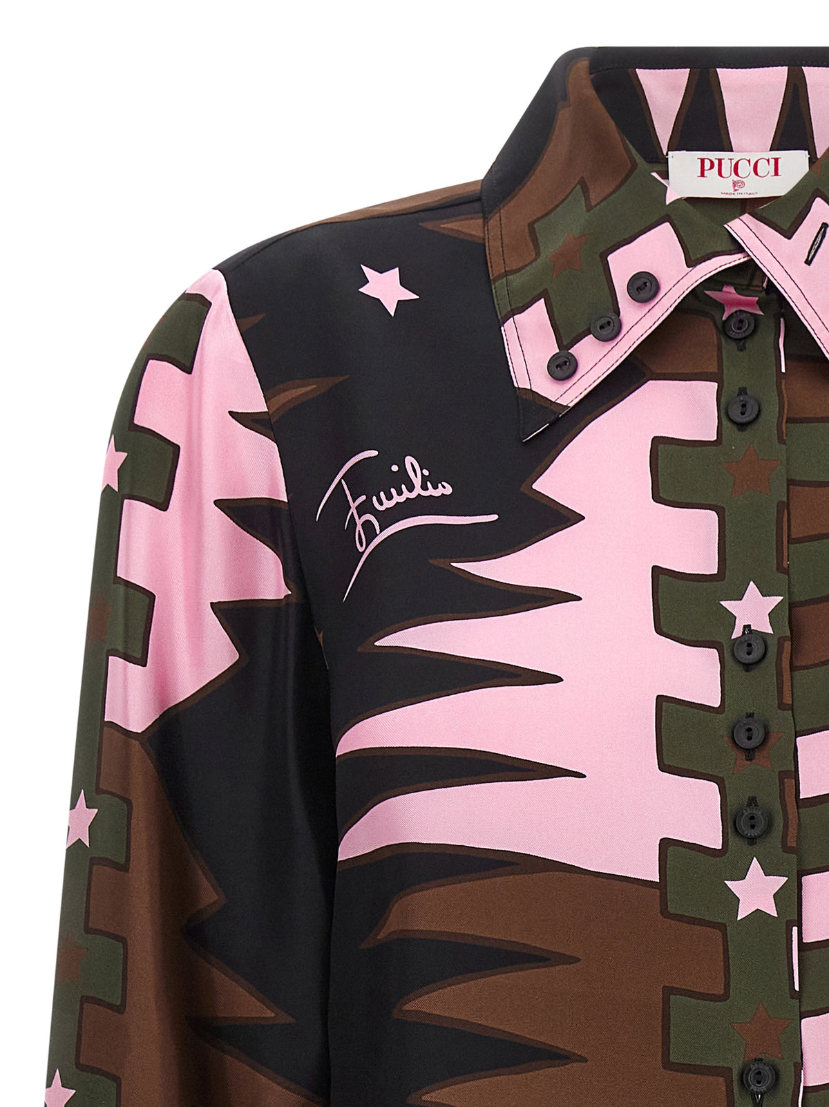 Emilio Pucci Multicolor Silk Blouse - Luxurious Italian Elegance