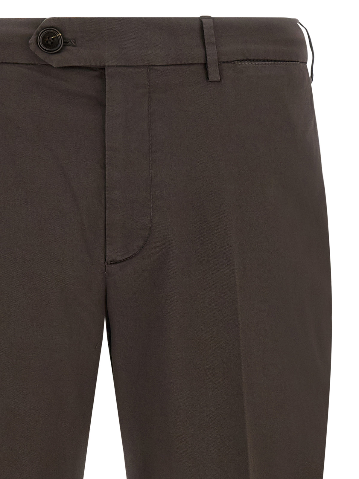 Brunello Cucinelli Brown Cotton Casual Pants - Timeless Luxury