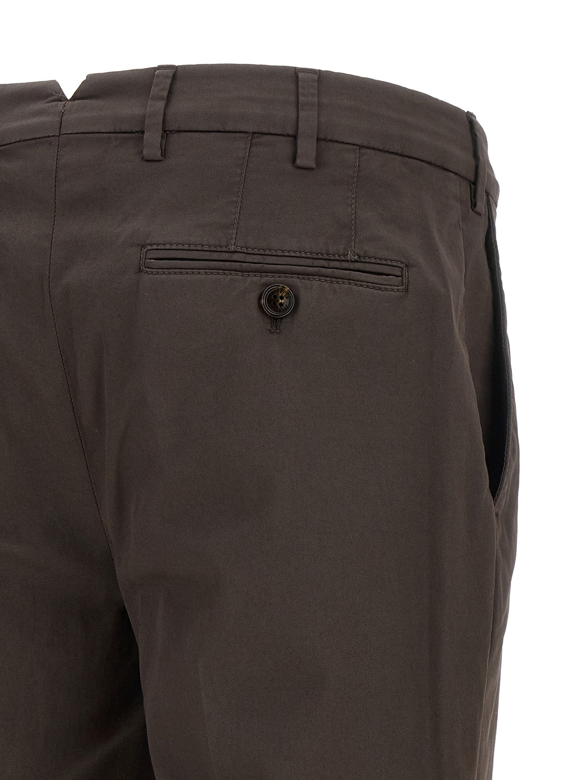 Brunello Cucinelli Brown Cotton Casual Pants - Timeless Luxury